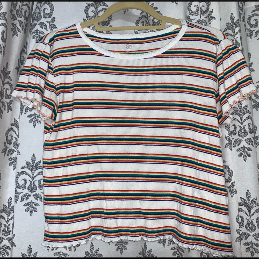 Striped rainbow shirt